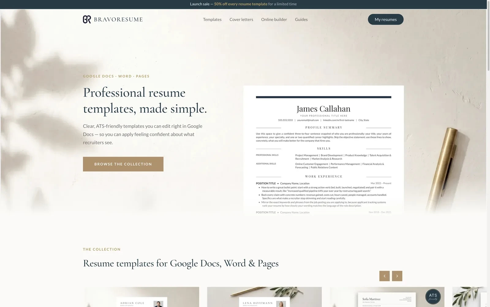 BravoResume — The BravoResume shop